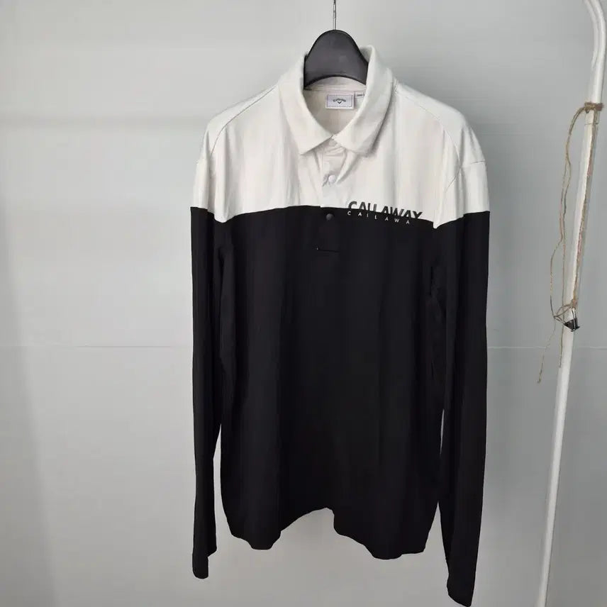 [BUNJANG] Callaway Men's Long Sleeve Polo Shirt Size 100 / 캘러웨이 긴팔 카라티 남성100 6G17