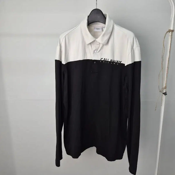 [BUNJANG] Callaway Men's Long Sleeve Polo Shirt Size 100 / 캘러웨이 긴팔 카라티 남성100 6G17