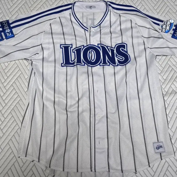 [BUNJANG] Samsung Lions 2024 Old Home Player Edition Uniform - Gu Ja-wook Marking / 삼성라이온즈 24 올드 홈 프페 구자욱마킹 유니폼