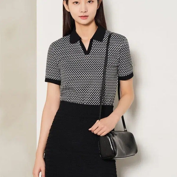 [BUNJANG] 8 Seconds Summer Short Sleeve Knit T-shirt / 에잇세컨즈 반팔 여름 니트 자라 미쏘 로엠 주크 온앤온 유니클로