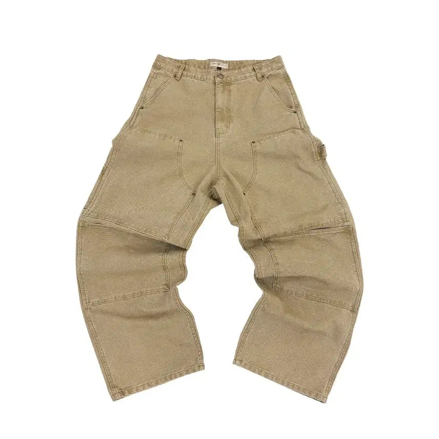 [BUNJANG] Aoiro Cutted Double Knee Pants Tan / [3] 아오이로 커티드 더블니 팬츠 탄 2026