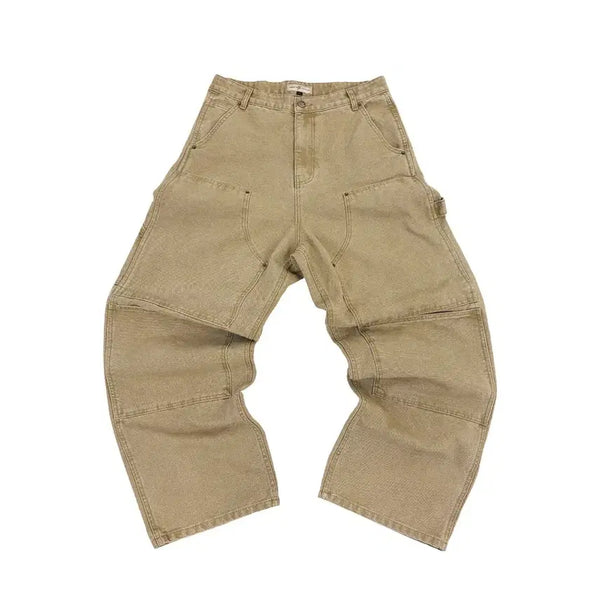 [BUNJANG] Aoiro Cutted Double Knee Pants Tan / [3] 아오이로 커티드 더블니 팬츠 탄 2026