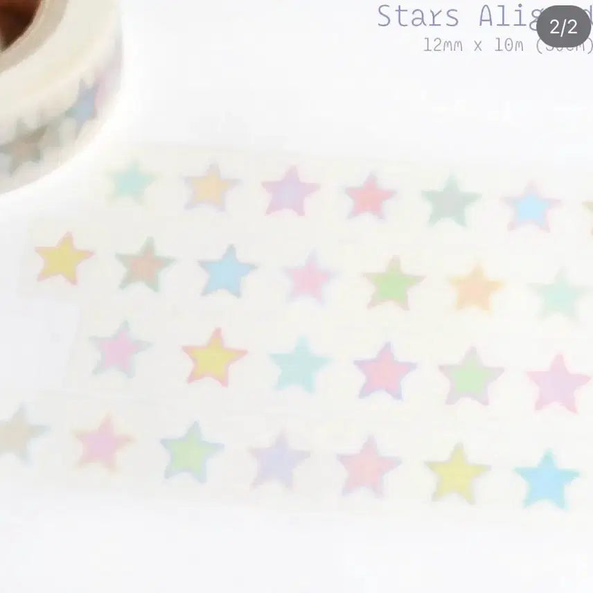 [BUNJANG] Stickers Star Aligned Masking Tape Deco Sticker / 스티커스 star aligned 마테띵 다꾸 스티커 마스킹테이프