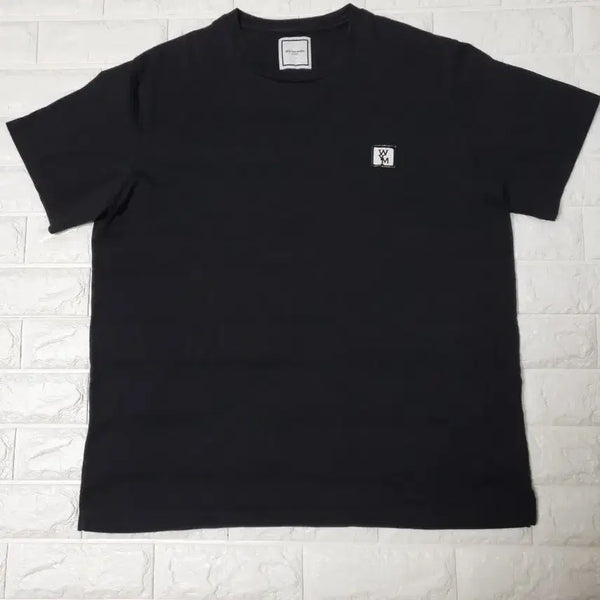 [BUNJANG] Wooyoungmi Black Logo Short Sleeve T-shirt Size 50 / 우영미 백로고 반팔티셔츠 50사이즈