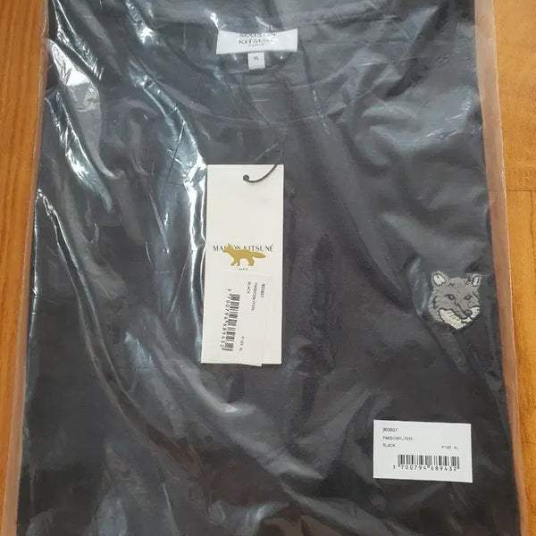 [BUNJANG] Maison Kitsuné Chili Fox Patch T-Shirt Black XL / 메종키츠네 폭스 패치 반팔티 블랙 XL