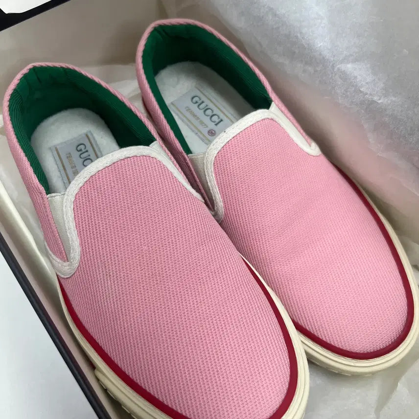 [BUNJANG] Gucci Tennis 1977 Slip-On Pink / 구찌 테니스 1977 슬립온 핑크 36(230)