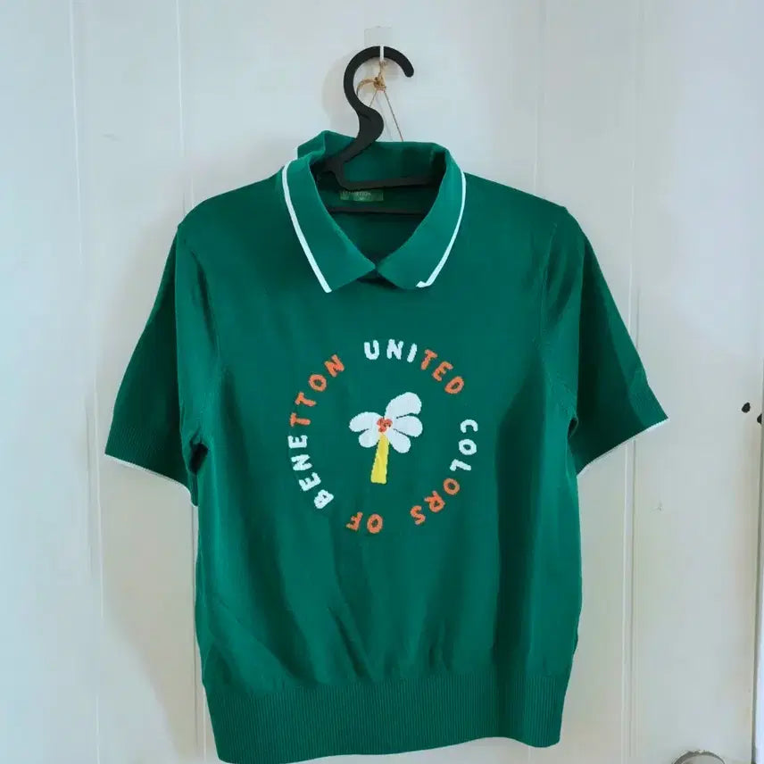 [BUNJANG] United Colors of Benetton Women's Cool Knit T-Shirt Medium (95) / 베네통 여성 쿨니트티 95