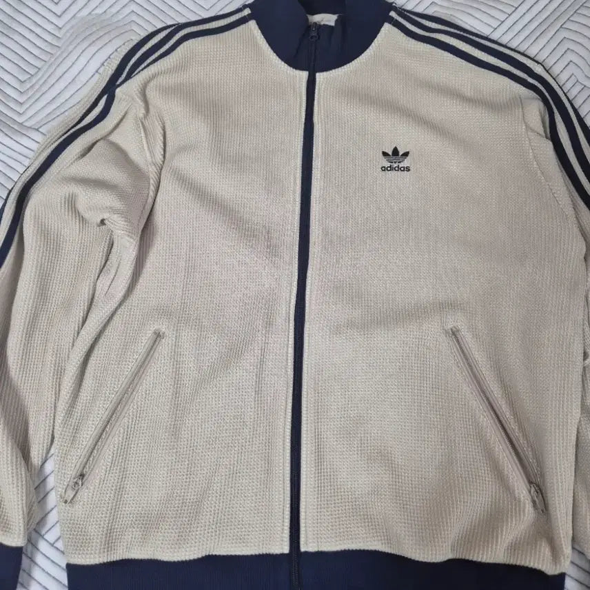 [BUNJANG] Adidas Knit Track Top Beige KC2618 L Size / 아디다스 니트 트랙탑 베이지 KC2618 L사이즈
