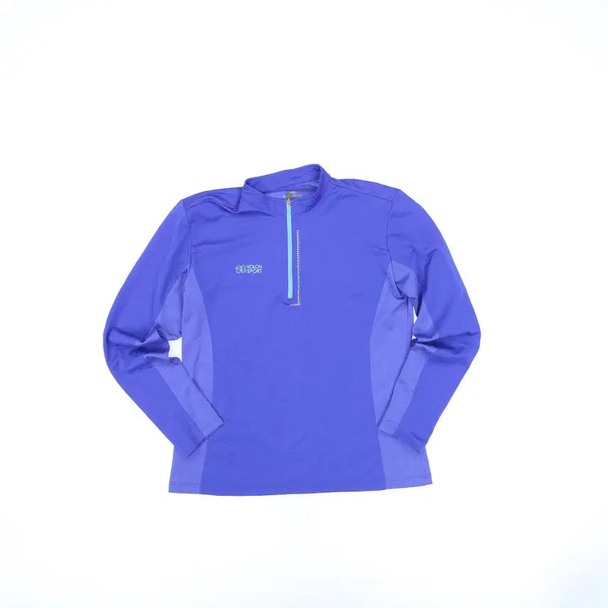 [BUNJANG] Kolon Sport Women's Half-Zip Long Sleeve T-Shirt / 95 코오롱스포츠 여성 반집업 긴팔티 0722H
