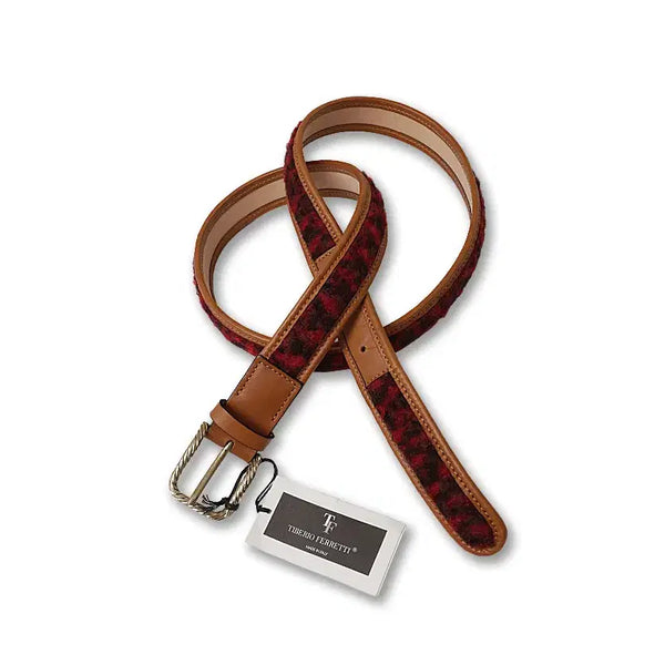 [BUNJANG] Tiberio Ferretti 9610 Hair-On Cowhide Leather Belt / 티베리오 페레티 [Tiberio Ferretti] 9610 송치 레더 이태리 벨트 95