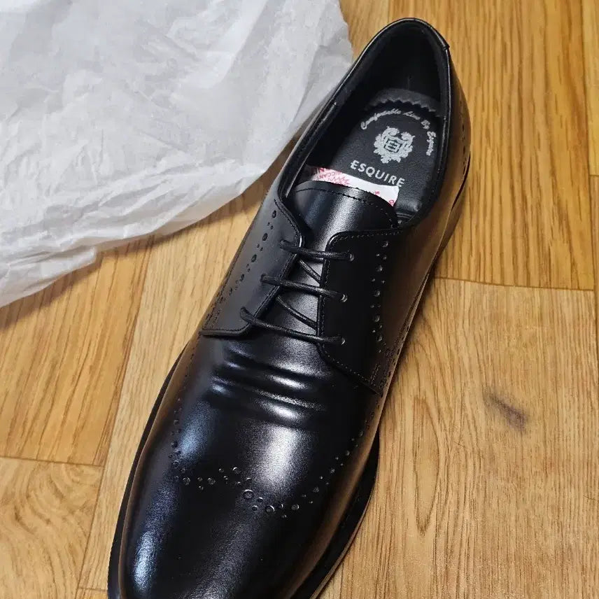 [BUNJANG] ESQUIRE Men's Black Dress Shoes (275mm) / 에스콰이어 남성 구두 블랙 275
