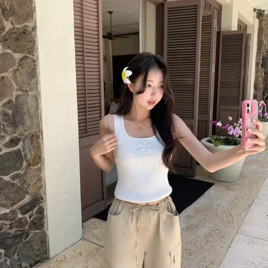 [BUNJANG] Siye Rose Sleeveless Top / 새상품) 시예 rose sleeveless
