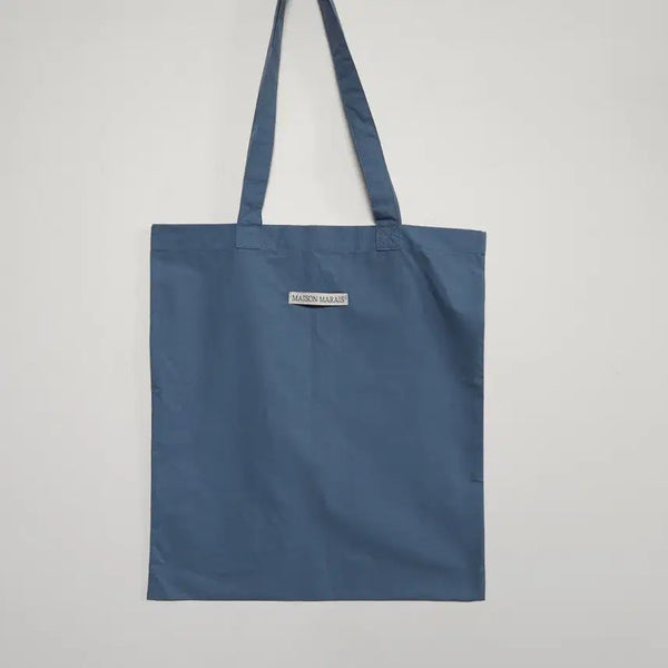 [BUNJANG] Maison Marais Blue Logo Cotton Eco Bag / 메종마레 MAISON MARAIS 블루 로고 에코백