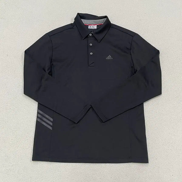 [BUNJANG] Adidas XL Spandex Functional Long Sleeve Polo Shirt / XL 아디다스 스판 기능성 롱슬리브 폴로 셔츠 0721