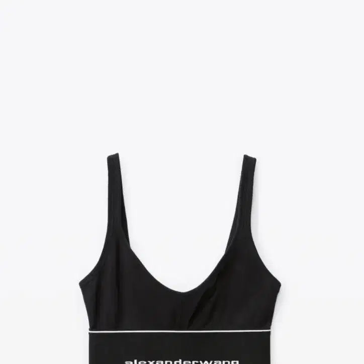 [BUNJANG] Alexander Wang Band Crop Tank Top + Crop T-Shirt Set / 알렉산더왕 밴드크롭나시+크롭티