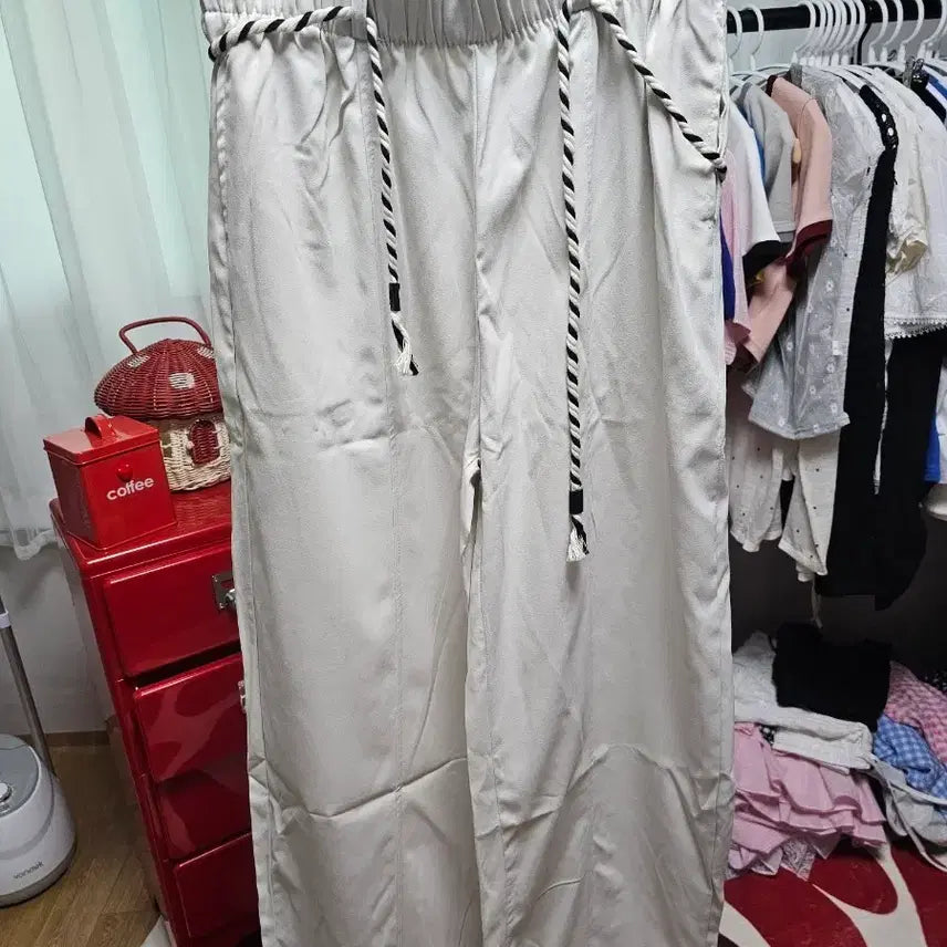 [BUNJANG] String Wide Pants / 스트링 와이드 팬츠
