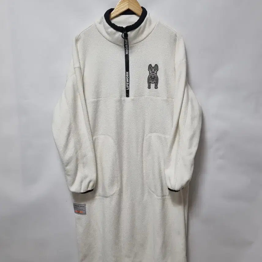 [BUNJANG] Life Work Fleece One-Piece Dress F / 라이프워크 플리스 원피스 F