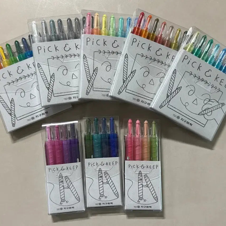 [BUNJANG] Jiguhak Pick&Keep Colored Pencils Set / 지구화학 Pick&Keep 색연필 일괄