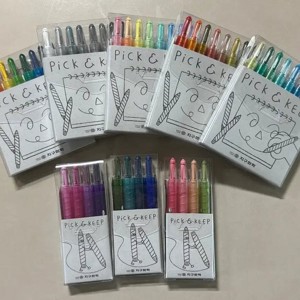 [BUNJANG] Jiguhak Pick&Keep Colored Pencils Set / 지구화학 Pick&Keep 색연필 일괄