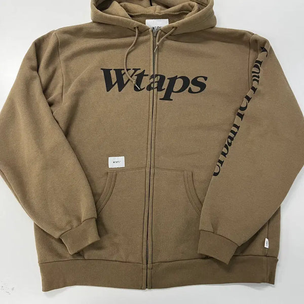 [BUNJANG] WTAPS Full Zip Parka Big Logo Academy Hoodie / [3] WTAPS 더블탭스 풀 지퍼 파카 빅 로고 아카데미 후드집업