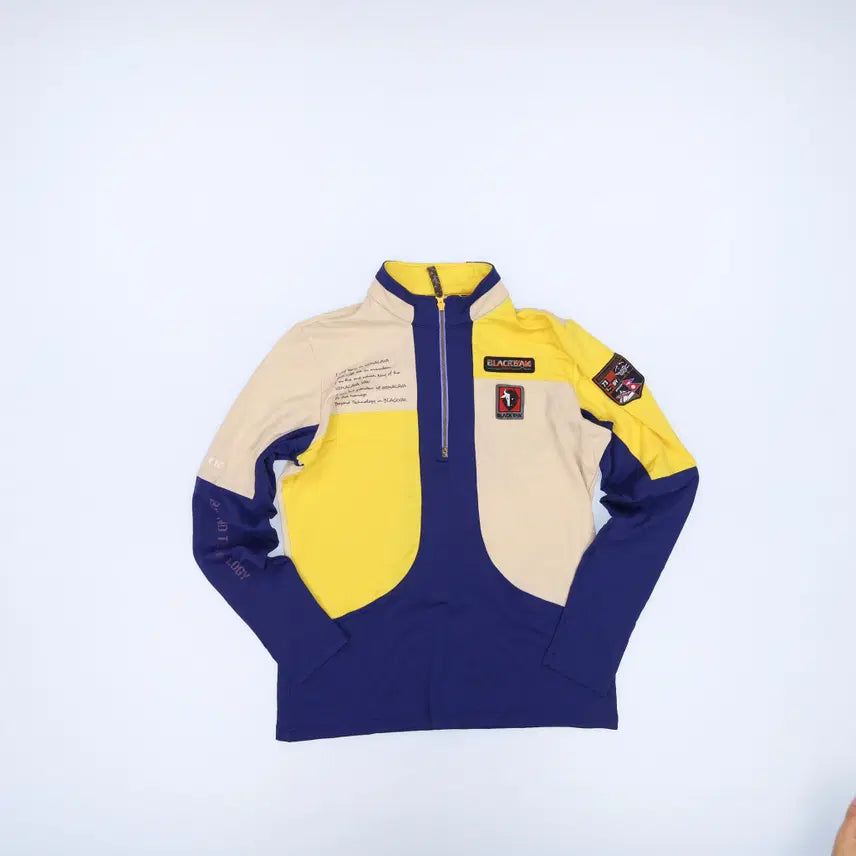 [BUNJANG] Blackyak Half-Zip Long Sleeve T-Shirt / 100 블랙야크 반집업 긴팔티 0722H