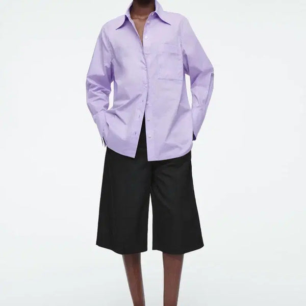 [BUNJANG] COS Oversized Tailored Shirt Lilac Size 34 / 코스 오버사이즈 테일러드 셔츠 라일락 색상 34사이즈