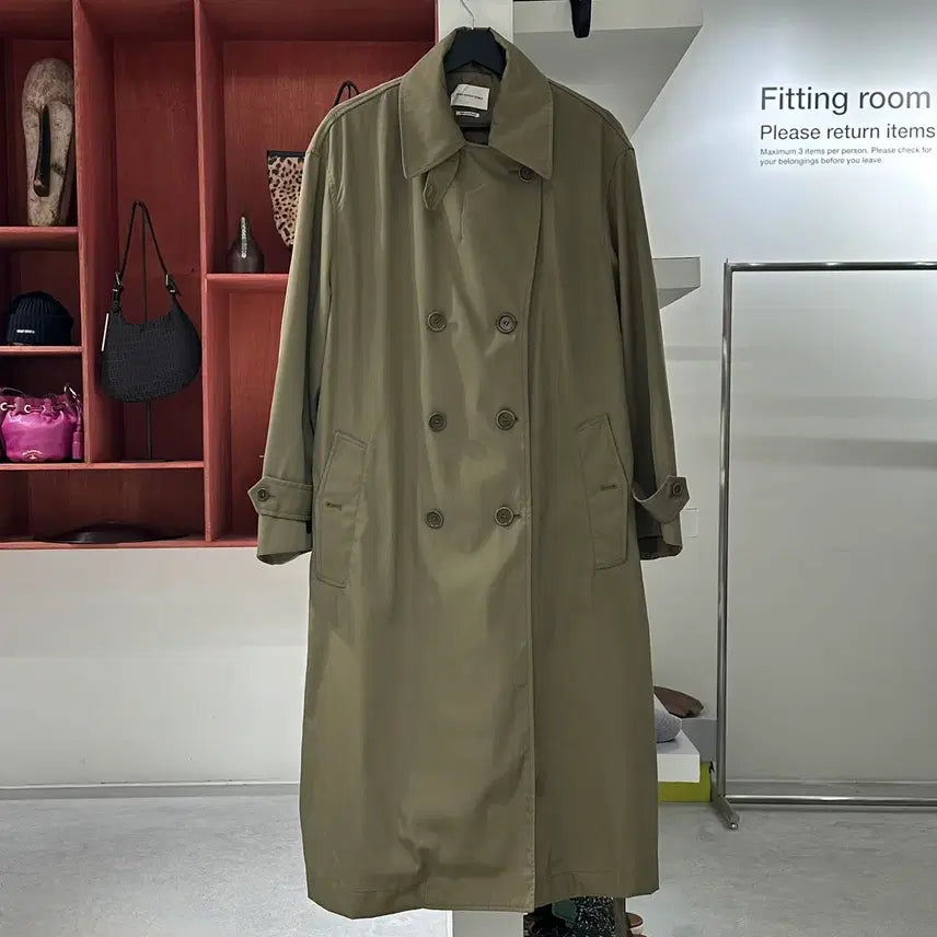 [BUNJANG] Isabel Marant Etoile Khaki Double-Breasted Trench Coat / 이자벨마랑 에뚜왈 카키 더블 브레스티드 트렌치 코트