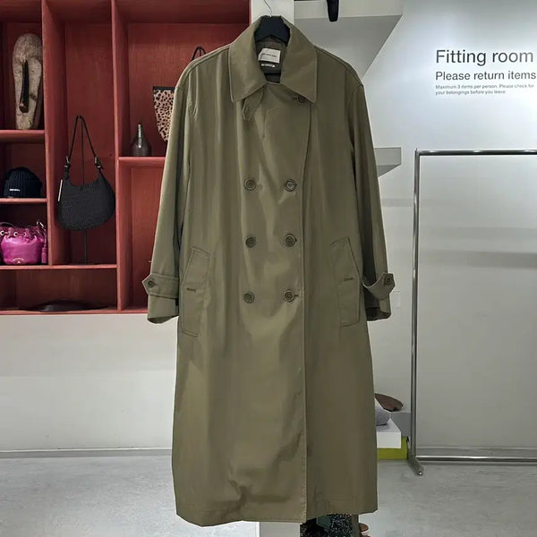 [BUNJANG] Isabel Marant Etoile Khaki Double-Breasted Trench Coat / 이자벨마랑 에뚜왈 카키 더블 브레스티드 트렌치 코트