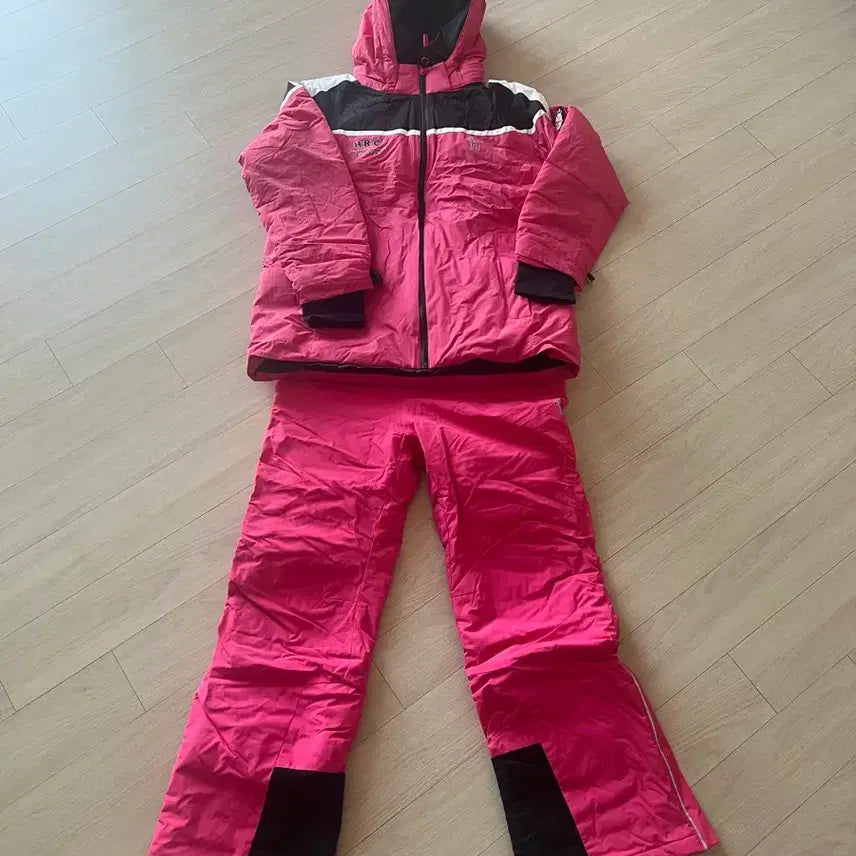 [BUNJANG] Kids Ski Suit Set Pink 155 / 아동 스키복 세트 핑크 155