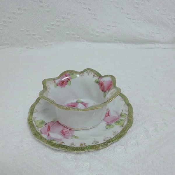[BUNJANG] Vintage Rose Pattern Coaster Set / 빈티지 로즈 패턴 컵 받침 세트