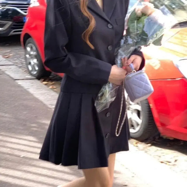 [BUNJANG] Merion Harry Dress Long Sleeve Navy M / 메리온 해리원피스
