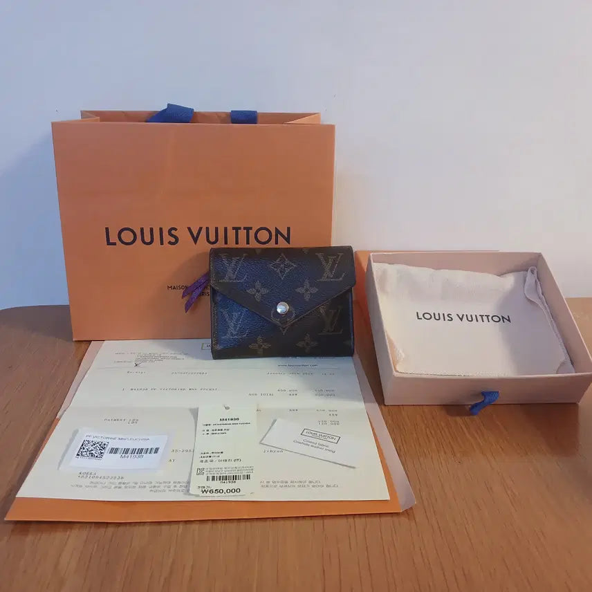 [BUNJANG] Louis Vuitton Monogram Victorine Wallet Fuchsia / [S급/정품]루이비통 모노그램 반지갑 푸시아