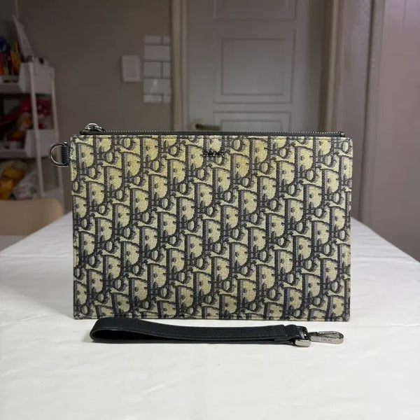 [BUNJANG] Dior 22SS Oblique Jacquard A5 Pouch Clutch / [22SS]디올 오블리크 자카드 A5 파우치 클러치
