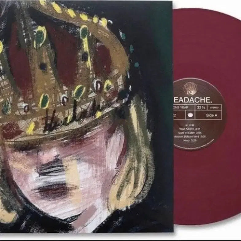 [BUNJANG] Dayment's Year HEADACHE 2022 Wine Vinyl LP (Sealed) / 데이먼스이어 LP HEADACHE 2022 와인반 미개봉