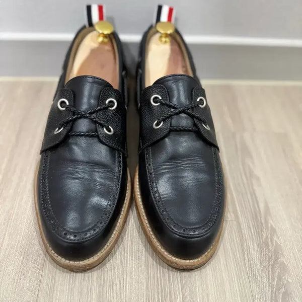 [BUNJANG] Thom Browne Boat Shoes Loafers Black / 톰브라운 보트슈즈 로퍼 블랙