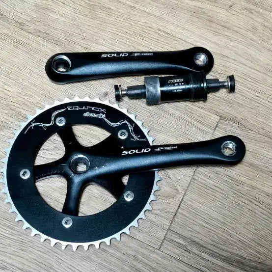 [BUNJANG] ProWheel Solid Pixie Square BB Crankset 46T 170mm 130BCD / 프로휠 솔리드 픽시 사각비비 크랭크