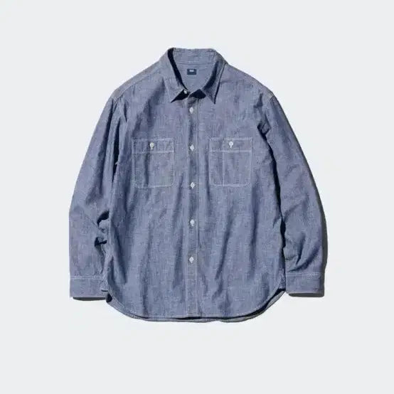 [BUNJANG] Uniqlo Chambray Work Shirt / (새제품) 유니클로 샴브레이 워크 셔츠