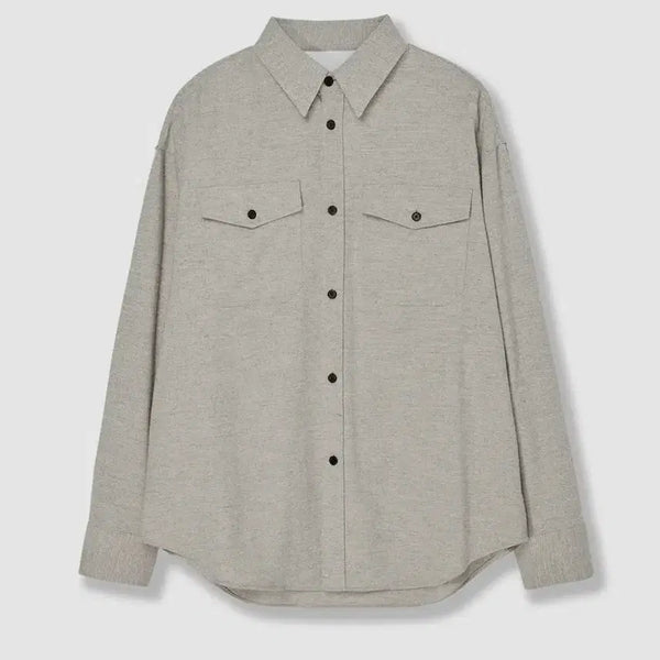 [BUNJANG] Afterpray Essential Wool Military Shirt / 애프터프레이 에센셜 울 밀리터리 셔츠