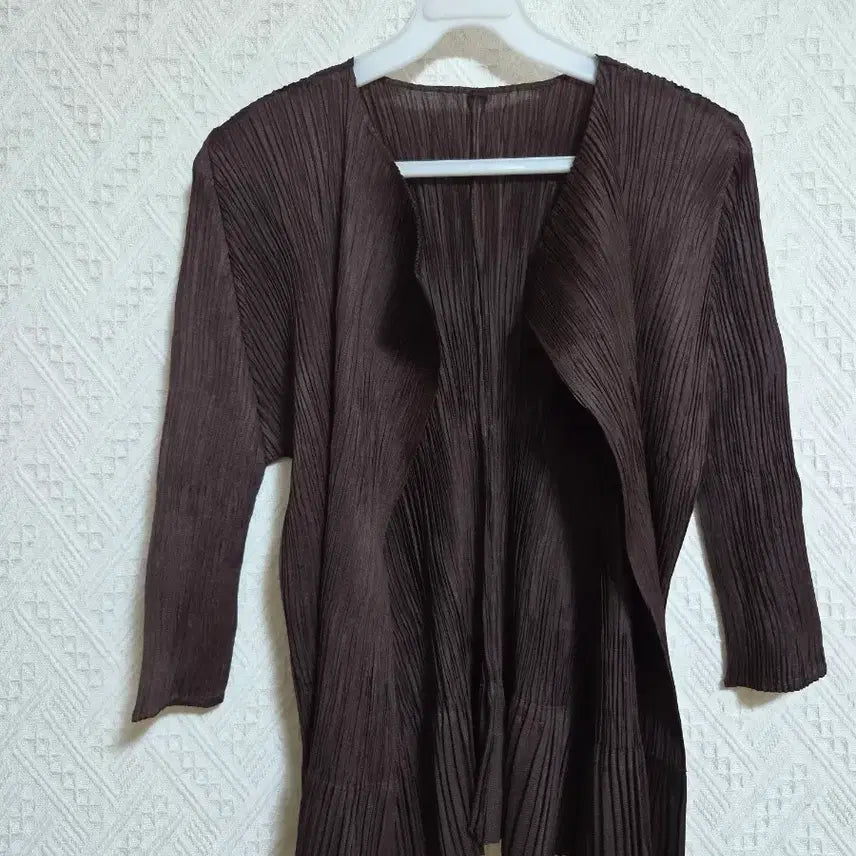 [BUNJANG] Pleats Please Dark Brown Blouse Size 3 / 플리츠플리즈 다크 브라운 3사이즈