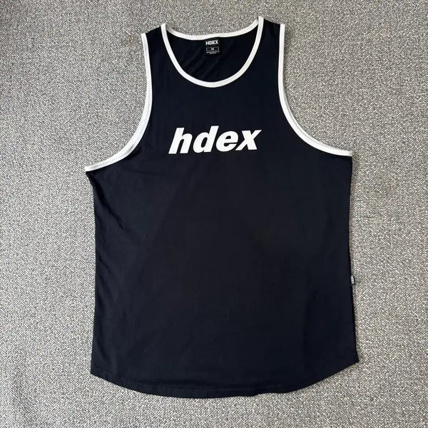 [BUNJANG] HDEX Classic Color-Block Sleeveless Top / HDEX 클래식 로고 배색 나시