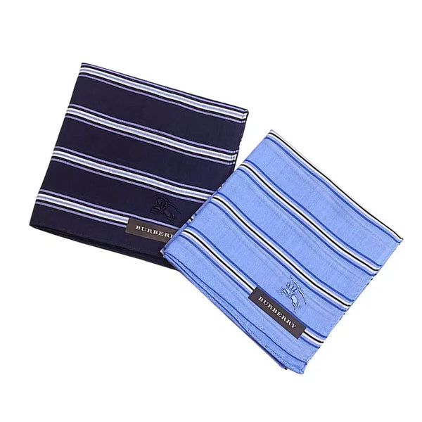 [BUNJANG] Burberry 3-Color Stripe Horse Logo Petit Scarf / 버버리 3색 스트라이프 말로고 쁘띠손수건(색상선택)