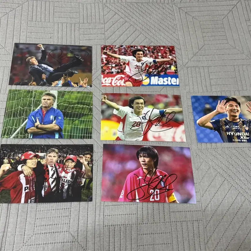 [BUNJANG] Seol Young-woo, Guus Hiddink, Hong Myung-bo Autographed Photos / 설영우,히딩크,홍명보 사인 팝니다 (대폭할인)