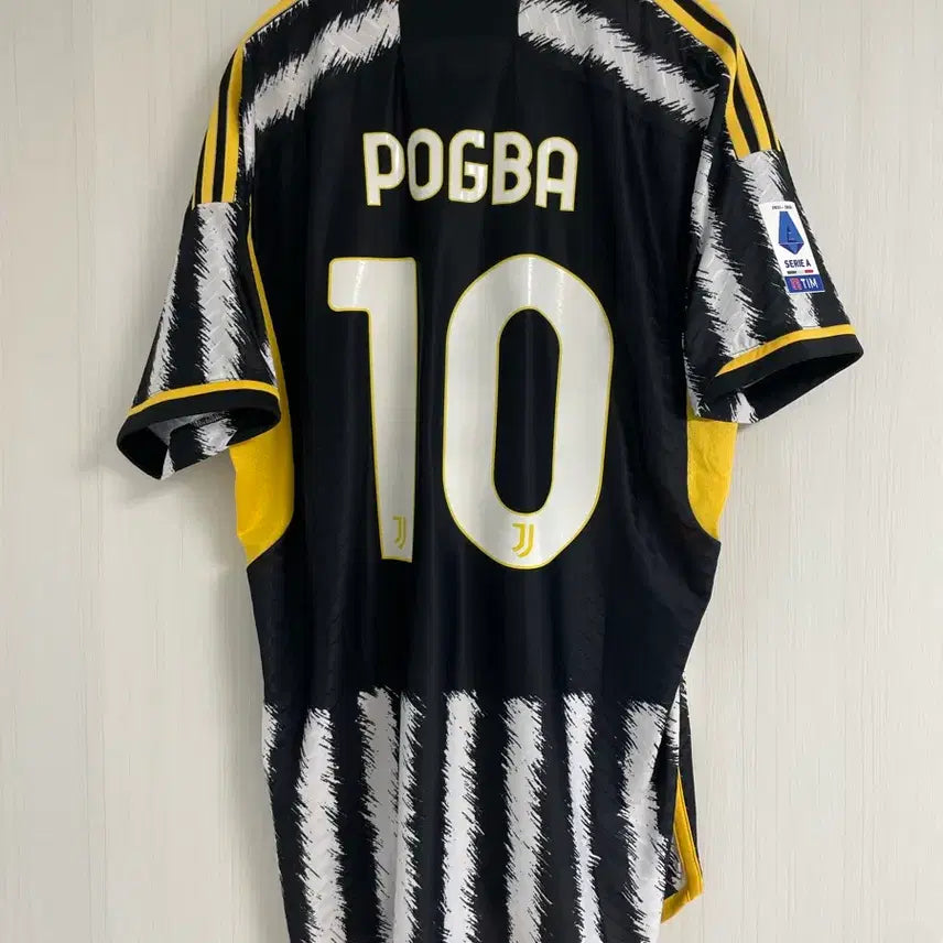 [BUNJANG] Juventus 23-24 Home Authentic Short Sleeve #10 Pogba Jersey / 23-24 유벤투스 홈 어센틱 반팔 No.10 POGBA