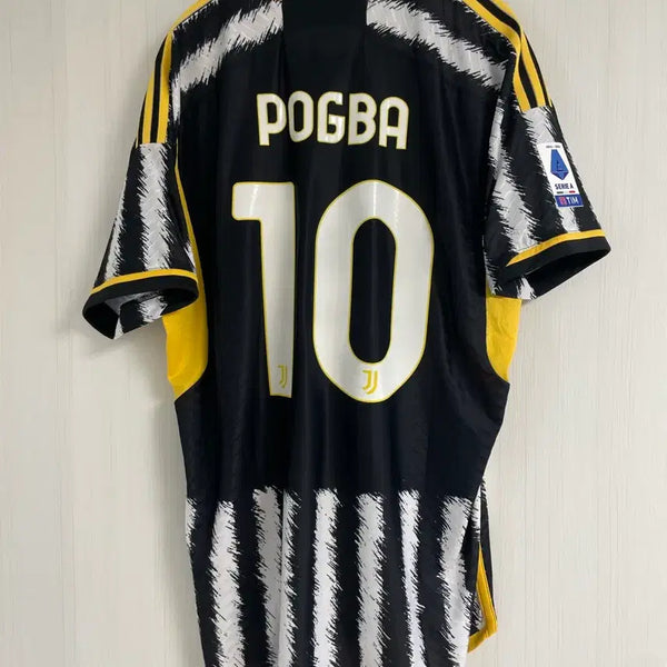 [BUNJANG] Juventus 23-24 Home Authentic Short Sleeve #10 Pogba Jersey / 23-24 유벤투스 홈 어센틱 반팔 No.10 POGBA