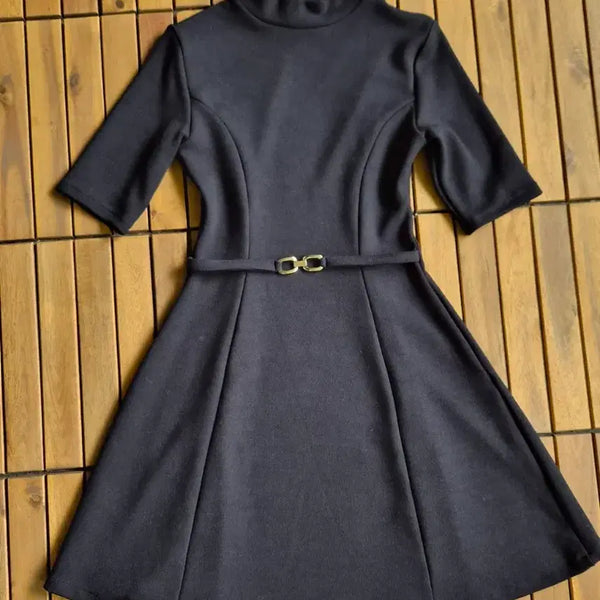 [BUNJANG] ZARA Black Belted Dress M / ZARA 블랙 벨트 원피스 M