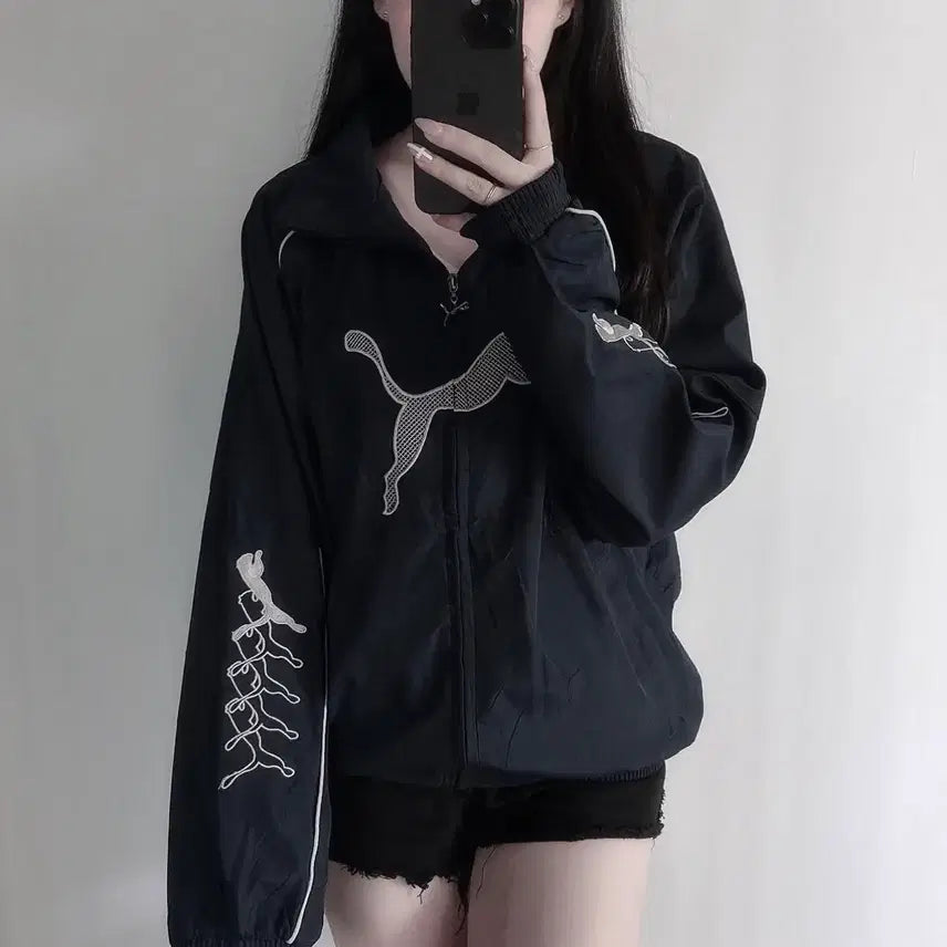 [BUNJANG] Puma Old School Windbreaker Jacket Vintage / 퓨마 올드스쿨 바람막이 이코 빈티지