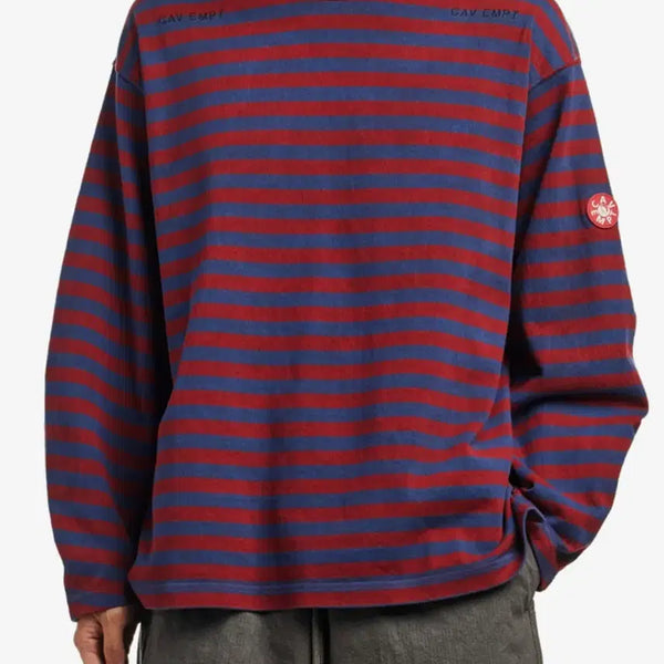[BUNJANG] KAVMNT OVERDYE STRIPE LONG SLEEVE M Size / 카브엠트 OVERDYE STRIPE LONG SLEEVE M사이즈