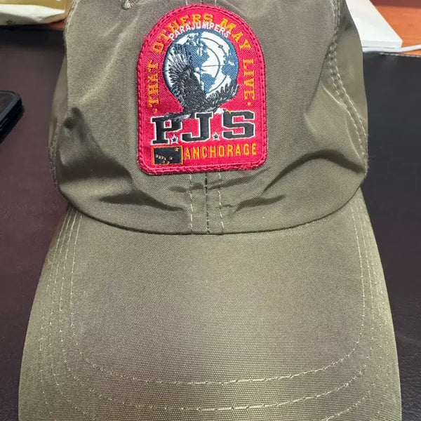 [BUNJANG] Parajumpes Logo Baseball Cap Khaki / 파라점퍼스 모자