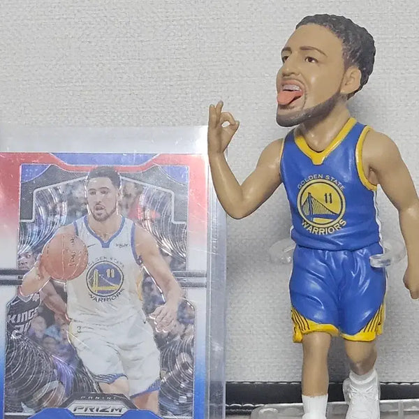 [BUNJANG] Klay Thompson Figure + Card Set (NBA Star Thompson) / 클레이 탐슨 피규어 + 카드 (NBA스타 탐슨) 개인소장품
