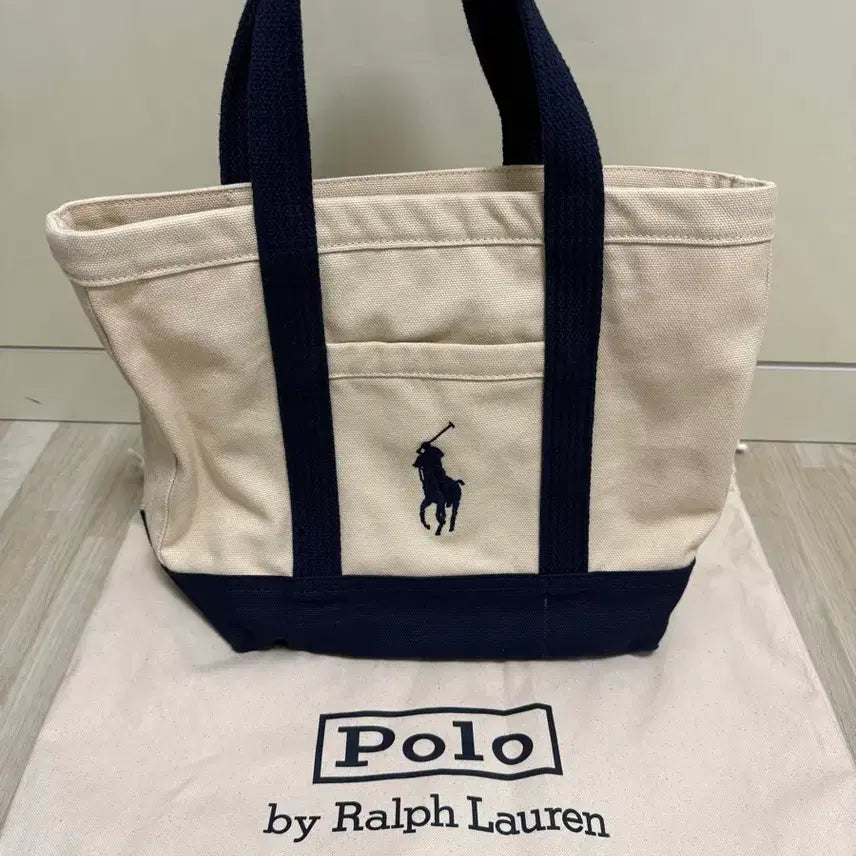 [BUNJANG] Polo Ralph Lauren Big Pony Canvas Eco Bag / 폴로 랄프로렌 빅포니 캔버스 에코백